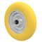 Accessories / Individual parts | for wheelbarrows | polyurethane wheel, incl. double-bearing axle, | nuts and washers